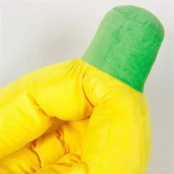 CUCCIA BANANA LETTO MORBIDO PER GATTO CANE CUSCINO INVERNO PELUCHE NIDO 85X45CM
