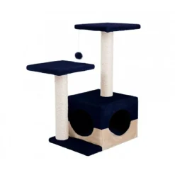 CUCCIA CON TIRAGRAFFI PER GATTO GATTI CON COLONNE IN SISAL E DUE RIPIANI