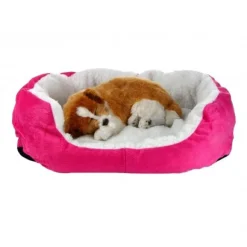 CUCCIA MORBIDA PER CANI E GATTI INVERNO CALDO IN PILE 42X30X15CM CON CUSCINO