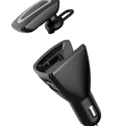 CUFFIA AURICOLARE BLUETOOTH V4.0 UNIVERSALE CARICATORE AUTO PRESA ACCENDISIGARI