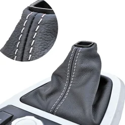 CUFFIA COPRI LEVA CAMBIO AUTO ANTIPOLVERE UNIVERSALE IN SIMILPELLE COLORE GRIGIO