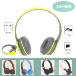 CUFFIA CUFFIE WIRELESS SENZA FILI BLUETOOTH 5.0 HDR STEREO RADIO FM SD AL-020