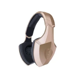 CUFFIA STEREO HEADSET TEKONE S33 WIRELESS BLUETOOTH SENZA FILO CON LED LUCE ORO