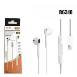 CUFFIE AURICOLARI CON CAVO BLUETOOTH LIGHTNING CON MICROFONO MAGNETICI R6310