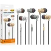 CUFFIE AURICOLARI SMARTPHONE CONTROLLO VOLUME MICROFONO JACK 3,5MM 1.2MT VIP-690