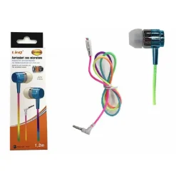 CUFFIE AURICOLARI SMARTPHONE COLORATI CON MICROFONO JACK 3,5 MM 1.2 MT CH-9508