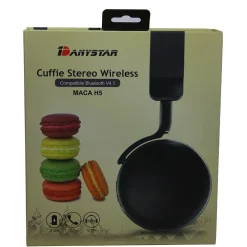 CUFFIE AURICOLARI STEREO HD CON MICROFONO BLUETOOTH 4.1 APT-X WIRELESS