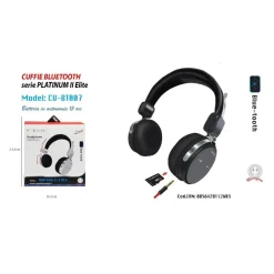 CUFFIE BLUETOOTH JACK MICROFONO AUTONOMIA 15 ORE PER SMARTPHONE MAXTECH CU-BT007