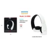 CUFFIE BLUETOOTH WIRELESS ARCHETTO REGOLABILE MICROFONO PIEGHEVOLI MAXTECH CU-BT003