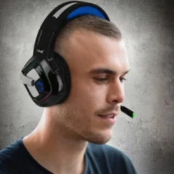 CUFFIE CABLATE STEREO CON MICROFONO JACK USB LUCI RGB LED GAMING FILM PC GM6066