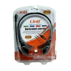 CUFFIE CON MICROFONO STEREO PER PC NOTEBOOK SKIPE MSN VIDEOLEZIONI JACK 3.5MM T50