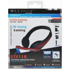 CUFFIE GAMING CU-PS11 CON FILO 1.2MT MICROFONO INTEGRATO PER PC / PS4 / PS5 XBOX