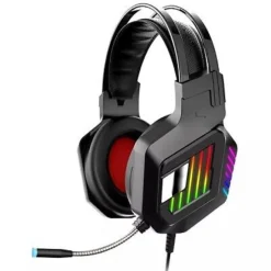 CUFFIE GAMING DA GIOCO STEREO BASS CON MICROFONO LUCI A LED RGB PER PS4 PC QE8