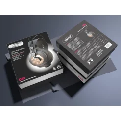 CUFFIE OVER-EAR CABLATE D68 HIFI STEREO JACK DA 3,5 MM MUSICA DESIGN ERGONOMICO