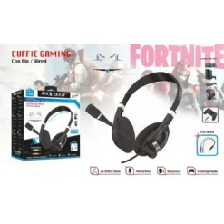 CUFFIE PER PC/PS4 STEREO AUDIO MICROFONO GIOCHI MUSICA CON FILO MAXTECH CU-F001