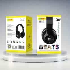 CUFFIE Q-317 SENZA FILI STEREO WIRELESS RICARICABILI USB BLUETOOTH PIEGHEVOLI