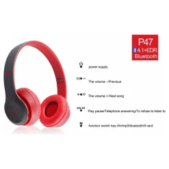 CUFFIE Q-317 SENZA FILI STEREO WIRELESS RICARICABILI USB BLUETOOTH PIEGHEVOLI