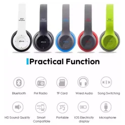 CUFFIE Q-317 SENZA FILI STEREO WIRELESS RICARICABILI USB BLUETOOTH PIEGHEVOLI