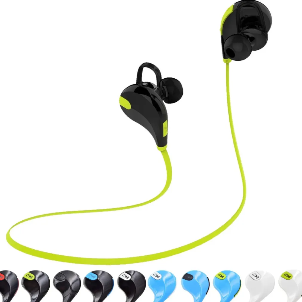 CUFFIE SPORT STEREO AUDIO AURICOLARI BLUETOOTH PER SMARTPHONE CELLULARE QY7