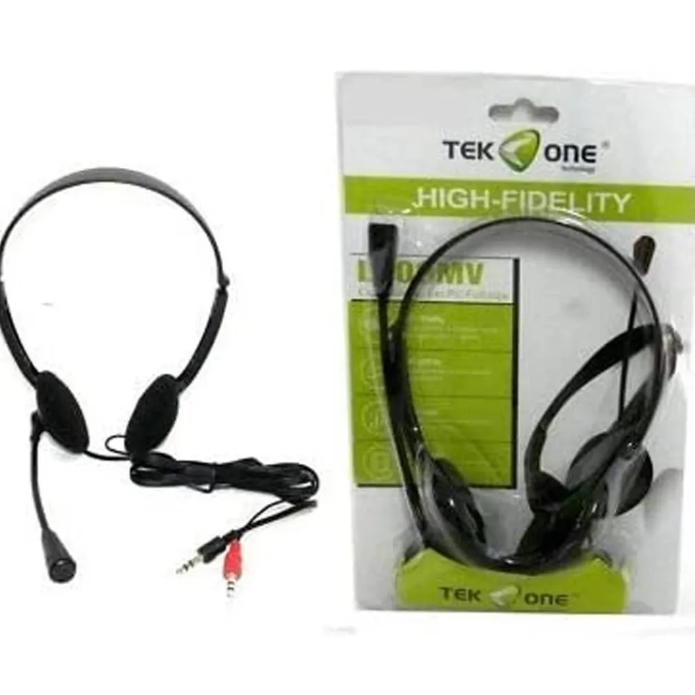 CUFFIE STEREO CON MICROFONO PER SMARTPHONE TABLET PC LETTORI MP3 JACK 3,5MM