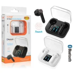 CUFFIE WIRELESS TWS AURICOLARE BLUETOOTH 5.0 FITNESS SPORT CON DISPLAY LED R8335