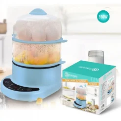 CUOCI UOVA AL VAPORE BOLLITORE ELETTRICO 350 WATT CUOCIUOVA 24X21X16.5CM TX-8406