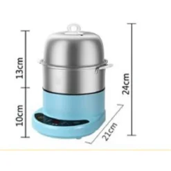 CUOCI UOVA AL VAPORE BOLLITORE ELETTRICO 350W FORNELLO CUOCIUOVA 12 UOVA TX-8405