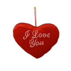 CUORE ROSSO CON SCRITTA I LOVE YOU CON APPENDINO 20CM IDEA REGALO SAN VALENTINO