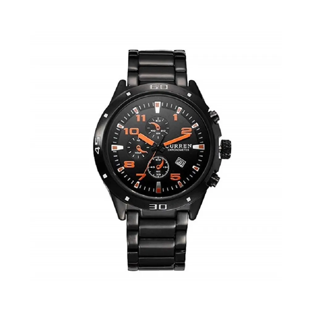 CURREN 8201 OROLOGI DA POLSO SPORTIVI ANALOGICI DI LUSSO TUNGSTENO D'ACCIAIO UOM