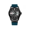 CURREN 8301 OROLOGIO ANALOGICO DA POLSO AL QUARZO MILITARE SPORT IN PELLE BLU