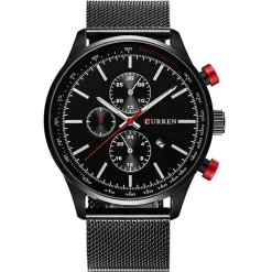 CURREN UOMO ANALOGICO OROLOGIO AL QUARZO CON CINTURINO IN LEGA WATER RESISTANT