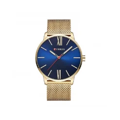 CURREN UOMO OROLOGIO AL QUARZO ULTRA SOTTILE LUSSO BUSINESS IMPERMEABILE 8238