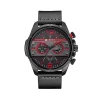 CURREN UOMO SPORT IMPERMEABILE CINTURINO IN PELLE OROLOGIO DA POLSO 8259 NERO