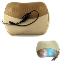 CUSCINO MASSAGGIANTE MASSAGGIATORE SHIATSU CASA AUTO INFRAROSSI COLLO MJY-815