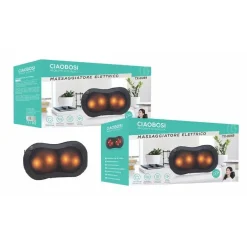 CUSCINO MASSAGGIATORE ELETTRICO CERVICALE MASSAGGIO BENESSERE LED SHIATSU TX-8069