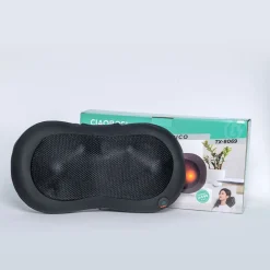 CUSCINO MASSAGGIATORE ELETTRICO CERVICALE MASSAGGIO BENESSERE LED SHIATSU TX-8069