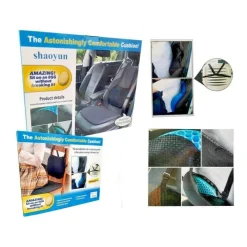 CUSCINO SEDIA ANTIDECUBITO IN MEMORY GEL POSTURA SCHIENA UFFICIO AUTO ESTERNO