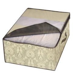 CUSTODIA COPERTE IN TNT TRAMA DAMASCATA 90 X 65 X 25 CM SISTEMI SALVASPAZIO