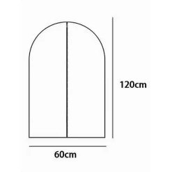 CUSTODIA COPRIABITO FODERA INDUMENTI GIACCA CAPPOTTO CON CERNIERA 60X120CM 87416