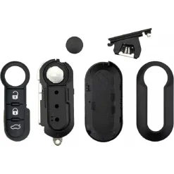 CUSTODIA GUSCIO PORTACHIAVI COVER PER CHIAVI AUTO 3 TASTI COMPATIBILE FIAT LANCIA