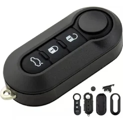 CUSTODIA GUSCIO PORTACHIAVI COVER PER CHIAVI AUTO 3 TASTI COMPATIBILE FIAT LANCIA