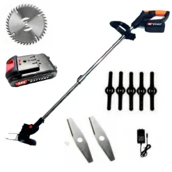 DECESPUGLIATORE ELETTRICO 2 BATTERIA LITIO 24 V TAGLIAERBA TAGLIABORDI 8421