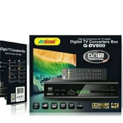 DECODER DIGITALE TERRESTRE DVB T3 HD 4K DOLBY H.265 USB SCART LAN Q-DV800