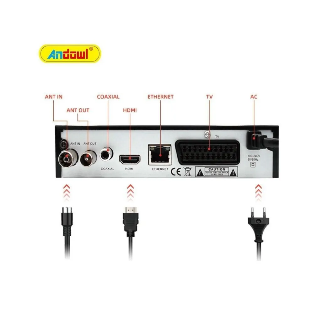 DECODER DIGITALE TERRESTRE DVB T3 HD 4K DOLBY H.265 USB SCART LAN Q-DV800