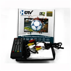 DECODER RICEVITORE DIGITALE TERRESTRE HDMI 1080P 3D TV DVB-T2 USB TELECOMANDO