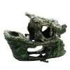 DECORAZIONE PER ACQUARIO RELITTO NAVE IMBARCAZIONE RESINA PESCI ACQUA ORNAMENTO