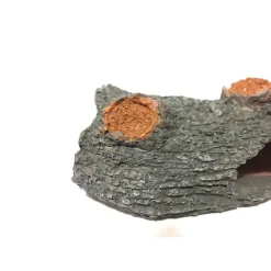 DECORAZIONE PER ACQUARIO TRONCO DI ALBERO FORATO IN RESINA PESCI ACQUA ORNAMENTO