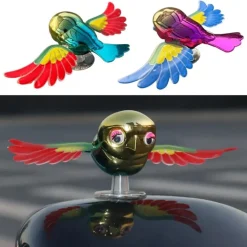 DECORAZIONE SIMULAZIONE UCCELLO VOLANTE AUTO MOTO BICI CON ALI ROTANTI ADESIVA RESISTENTE