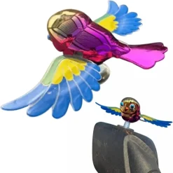 DECORAZIONE SIMULAZIONE UCCELLO VOLANTE AUTO MOTO BICI CON ALI ROTANTI ADESIVA RESISTENTE