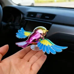 DECORAZIONE SIMULAZIONE UCCELLO VOLANTE AUTO MOTO BICI CON ALI ROTANTI ADESIVA RESISTENTE